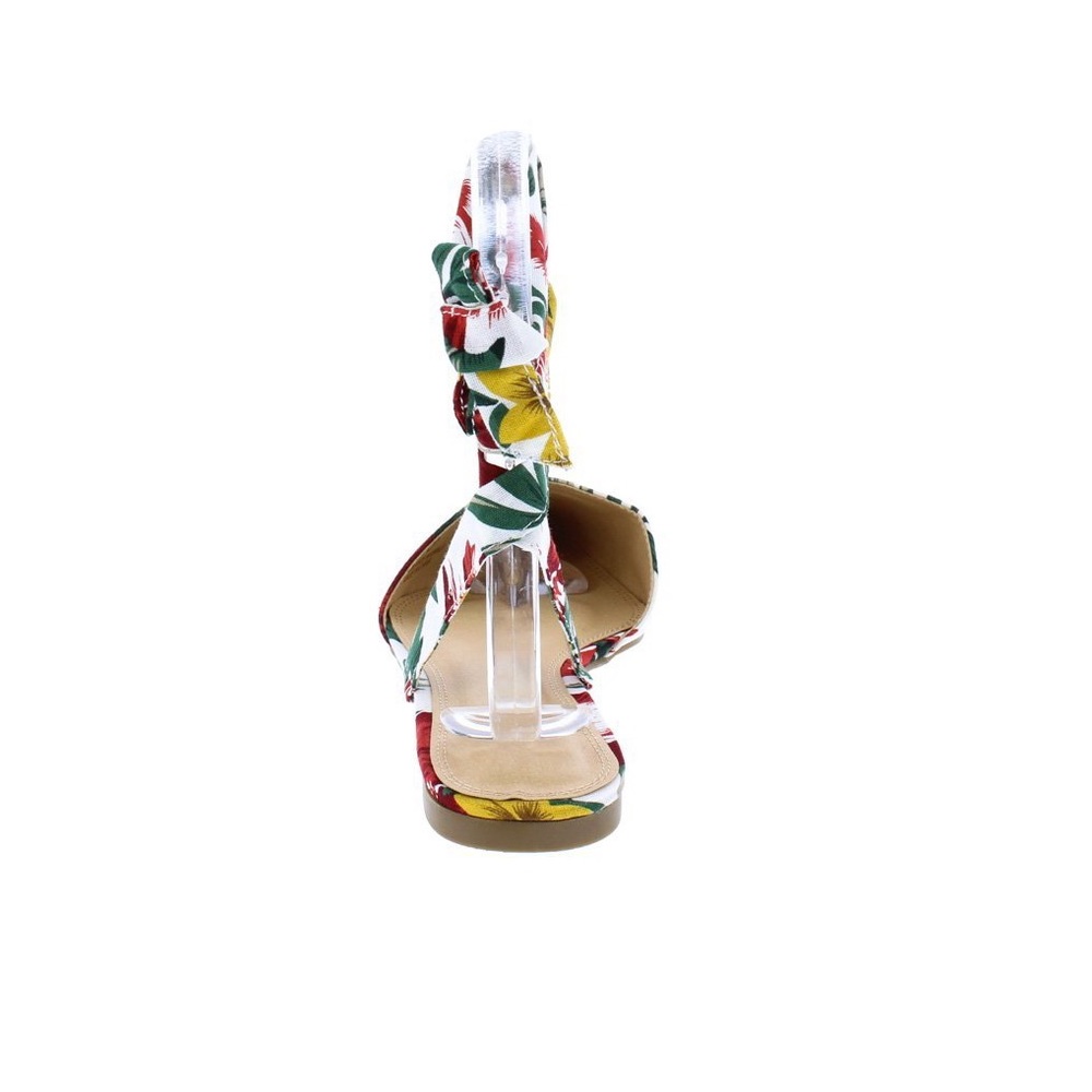 White multi floral sandals - Picture 3 of 3